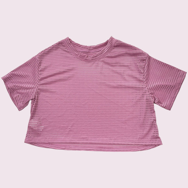 Crop Top Microperforado